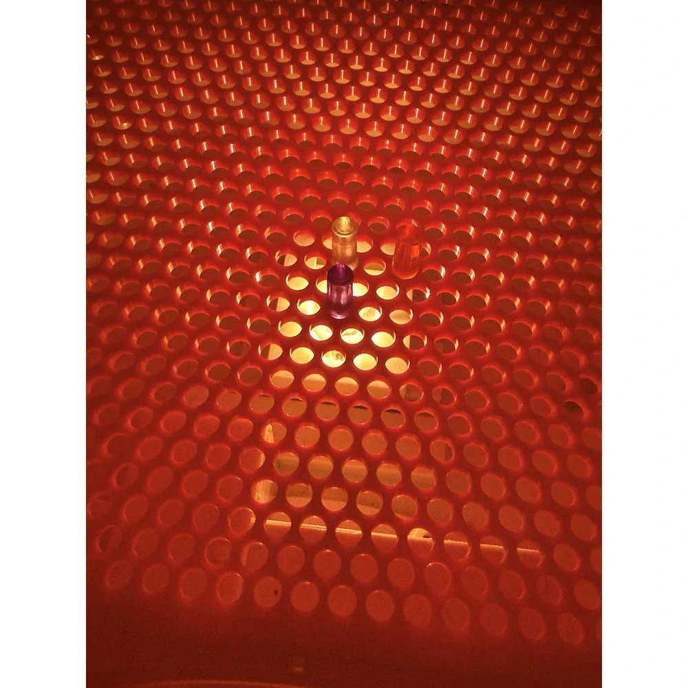 Vintage Hasbro Lite Brite Cube Light Board Toy Red w/ Pegs 2003 Tested